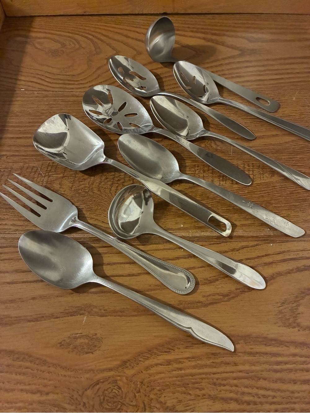 Stainless Steel Serving Fork Spoon Utensil Set Of 10
